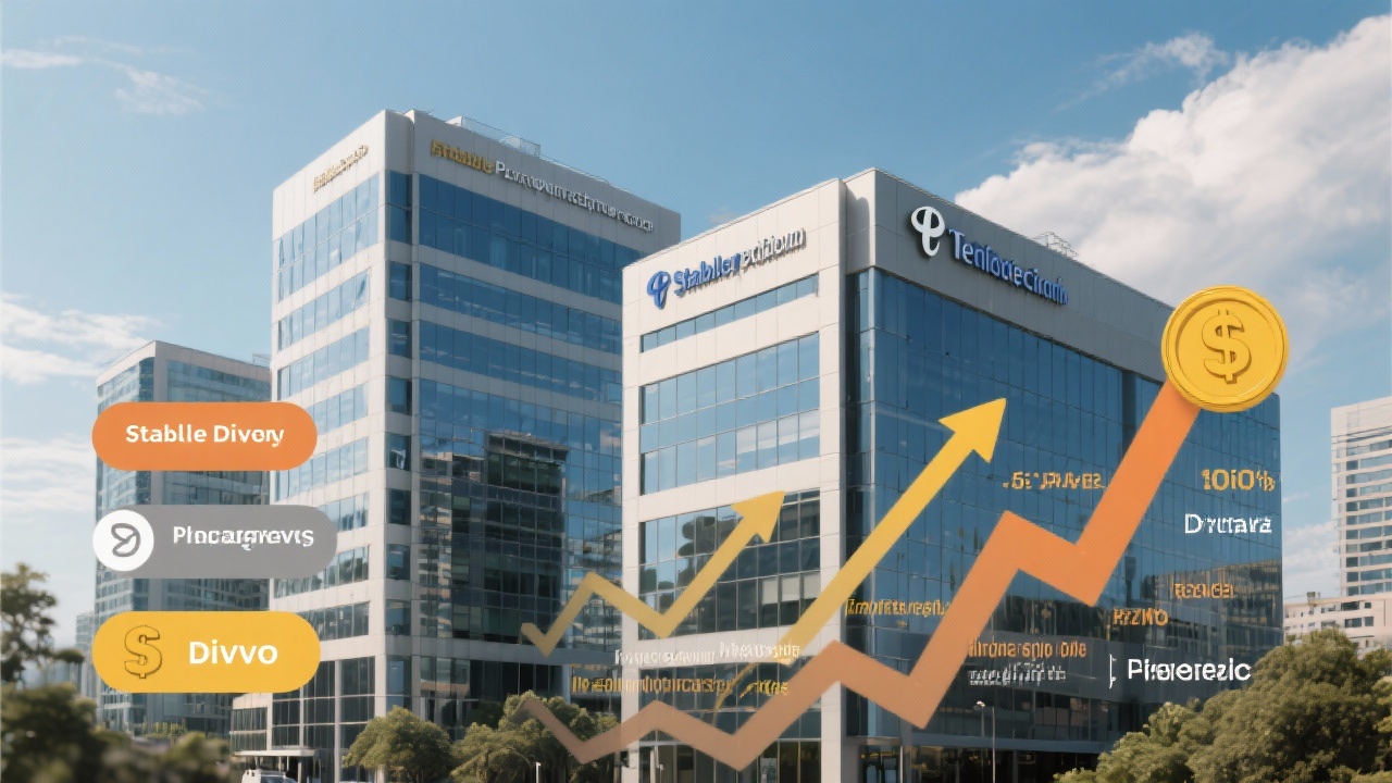 2025년 주식시장 전망과 초보자 투자 전략 총정리 7 금융주와 통신주 배당주 투자와 안정적인 현금 흐름 상징 이미지