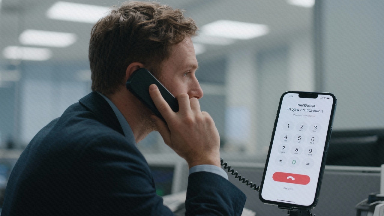 주식투자 사기 피해 대처법 신고와 피해금 회수 완벽 가이드 8 은행 콜센터에 지급정지 신청을 하는 장면