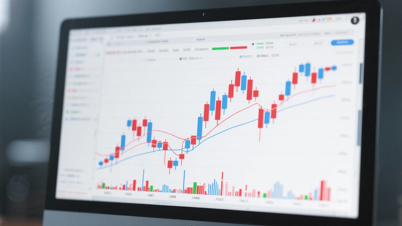 주식투자 FAQ 초보자를 위한 2025년 최신 가이드 4 주식 차트의 캔들, 이동평균선, 거래량을 강조한 이미지